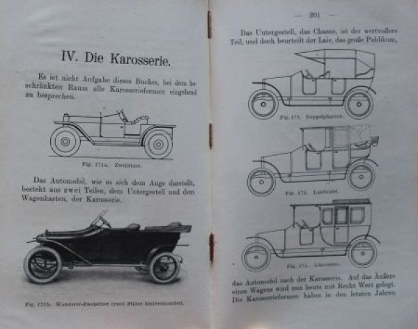 Martini "Das moderne Automobil" Vehicletechnic 1917 (5783)